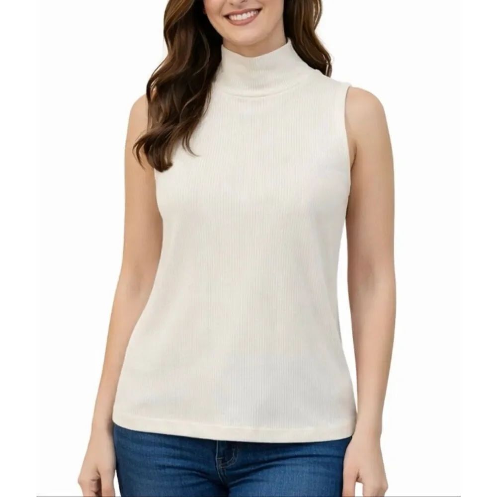 House of Harlow 1960 ribbed mock neck tank size small